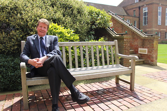 Martin Drury, photographed in the Inner Quad